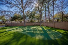 This putting green was installed in Wichita Falls, TX by ForeverLawn Wichita Falls.