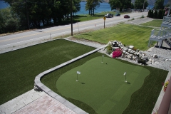 Waterfront Home Gets a New GolfGreens Putting Green