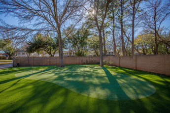 This putting green was installed in Wichita Falls, TX by ForeverLawn Wichita Falls.