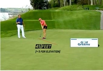 Natalie Gulbis for GolfGreens on 40-50 FOOT PUTTS